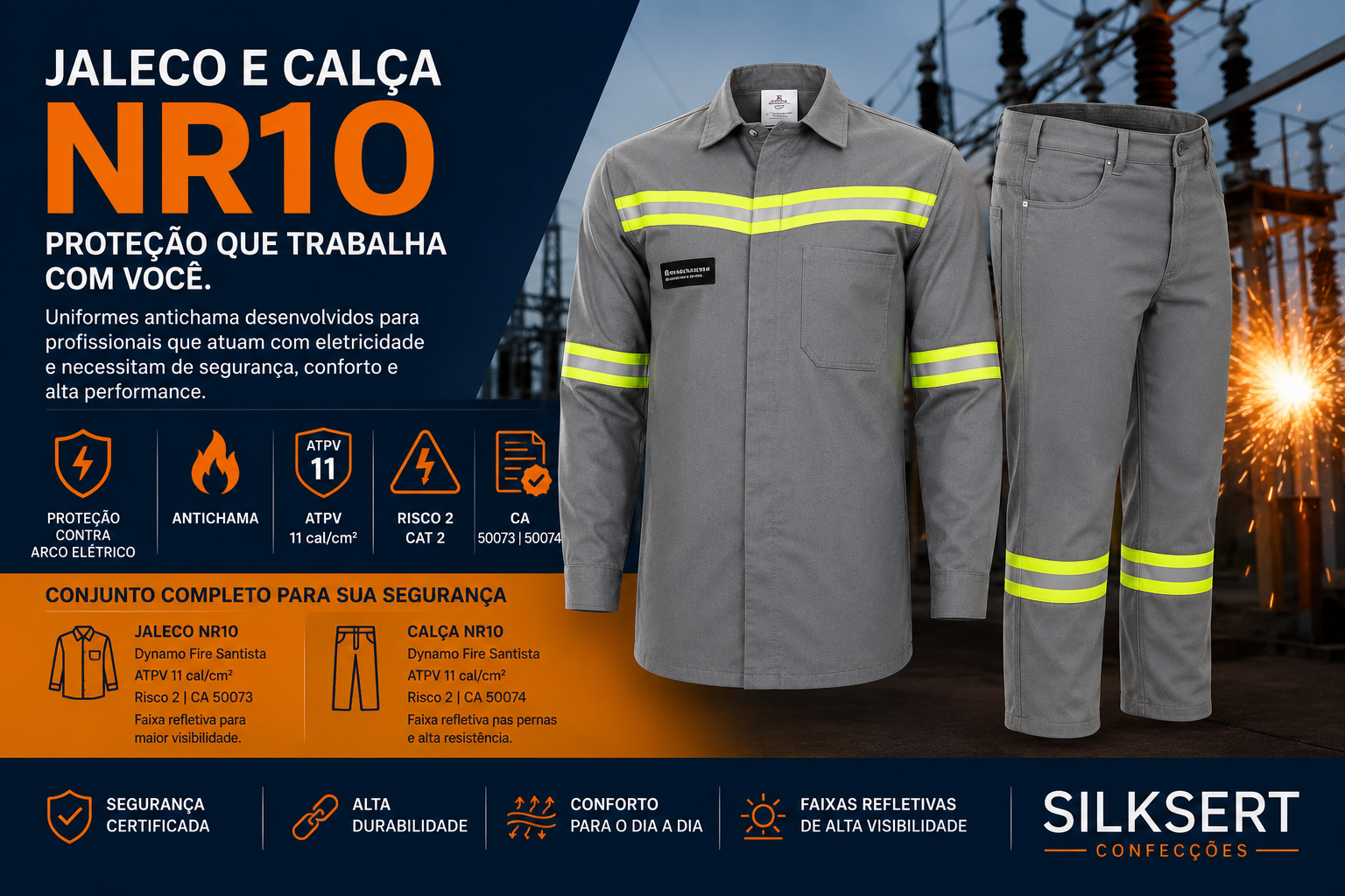 Jaleco e Calça NR10: Como Escolher o Uniforme Antichama Ideal para Trabalhos com Eletricidade