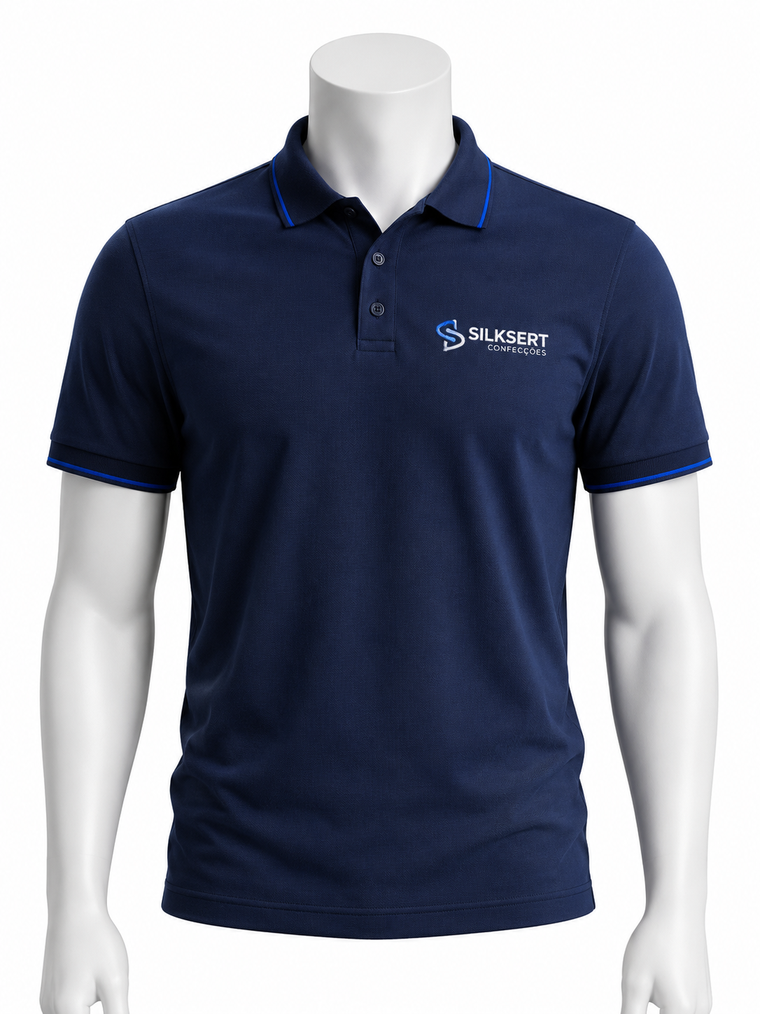 Camiseta polo piquet manga curta