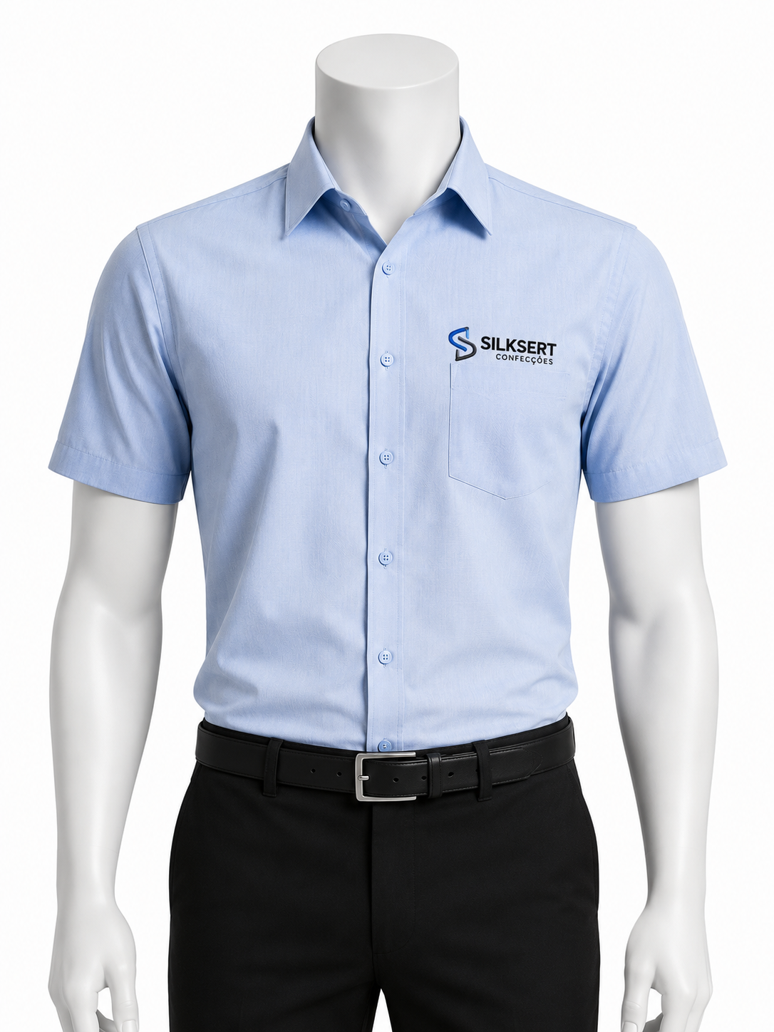 Camisa Social Manga Curta Personalizada para Uniforme Corporativo