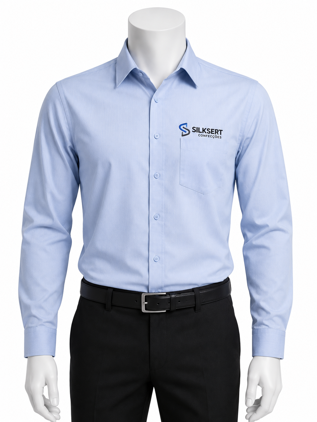 Camisa Social Manga Longa Personalizada para Uniforme Corporativo