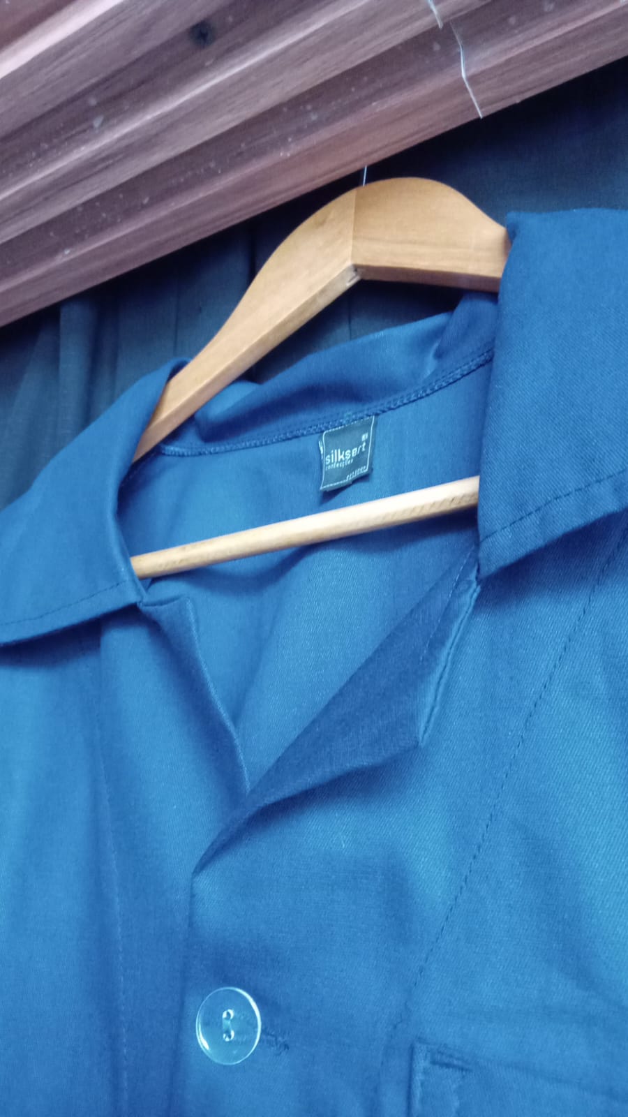 Jaleco Industrial em Brim 100% Algodão com Faixa Refletiva | Uniforme Profissional Silksert — imagem 3