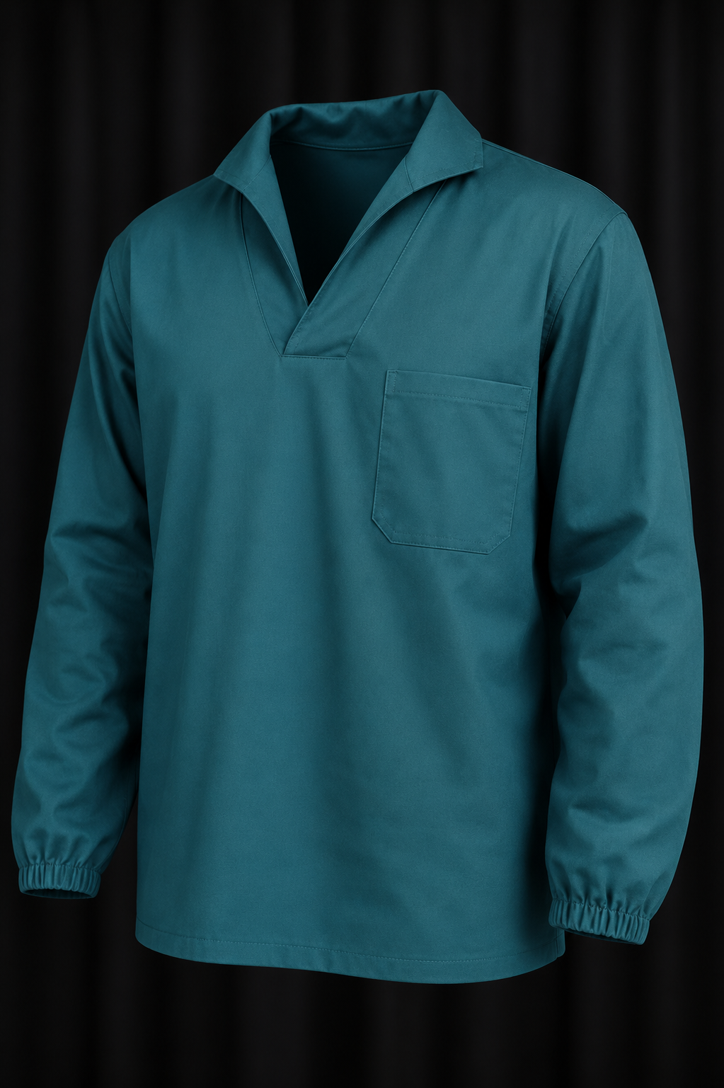 Jaleco Industrial em Brim 100% Algodão com Gola Italiana | Uniforme Profissional Silksert
